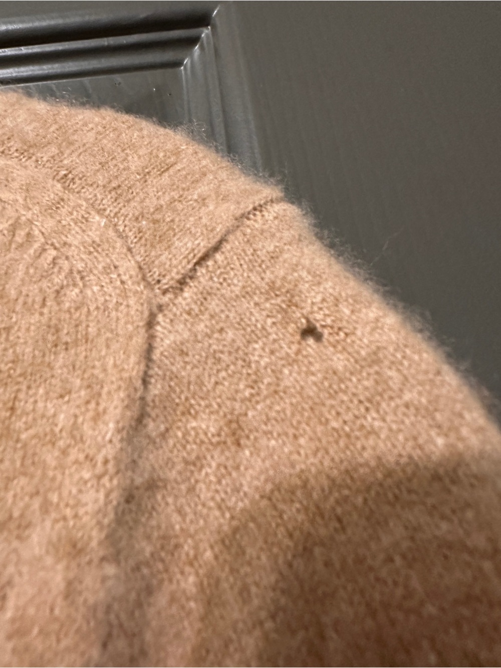 J. Crew Cashmere Crewneck Sweater in Tan - Picture 3 of 4